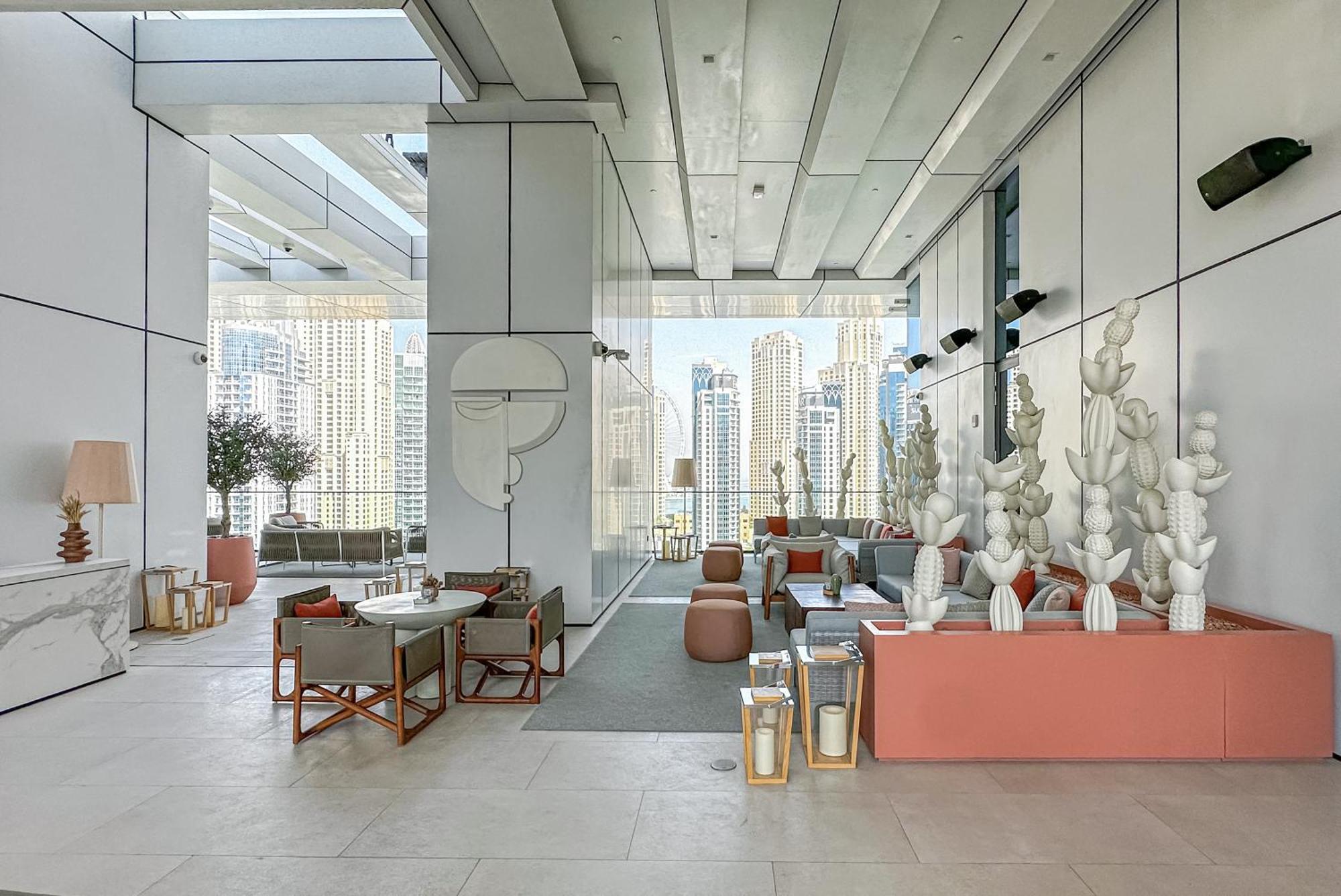 Modern 2Br High Floor Haven In Vida Dubai Marina Exterior foto