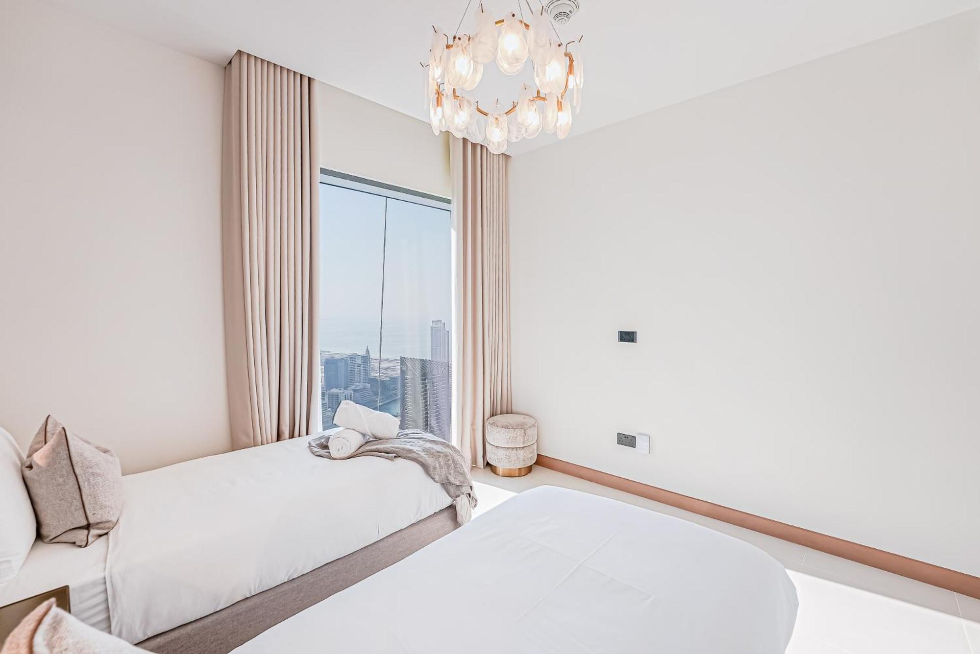 Modern 2Br High Floor Haven In Vida Dubai Marina Exterior foto