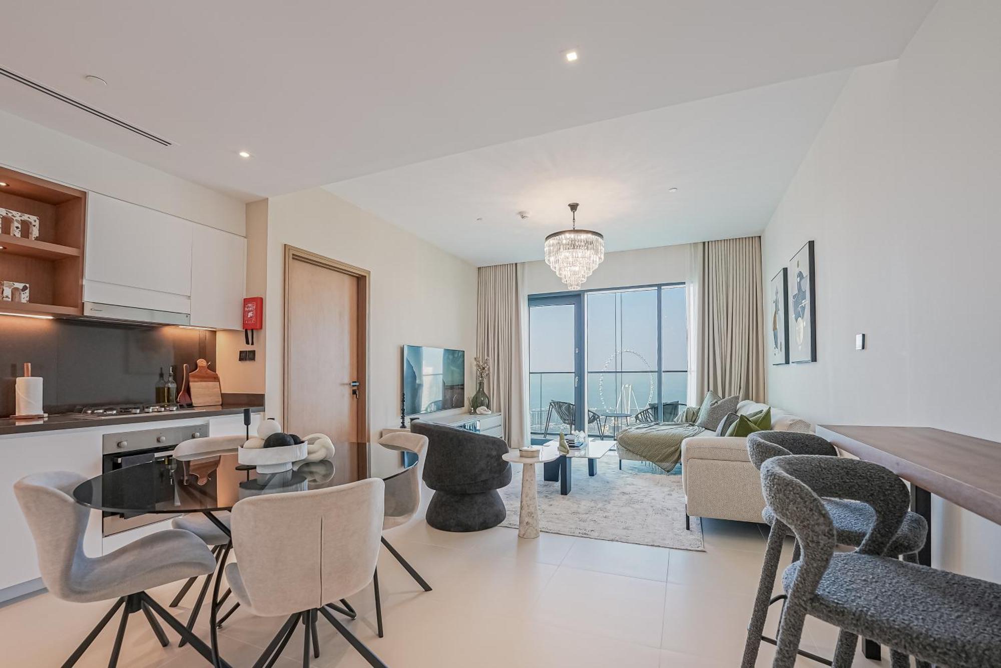 Modern 2Br High Floor Haven In Vida Dubai Marina Exterior foto