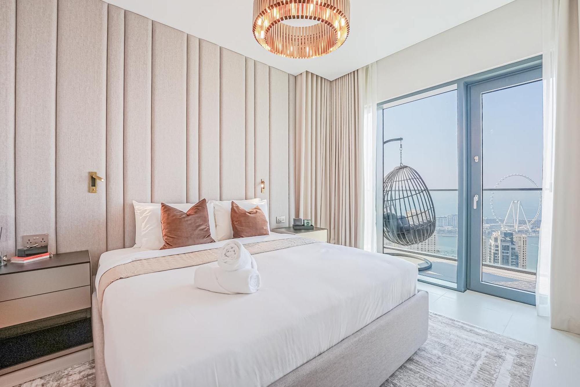 Modern 2Br High Floor Haven In Vida Dubai Marina Exterior foto