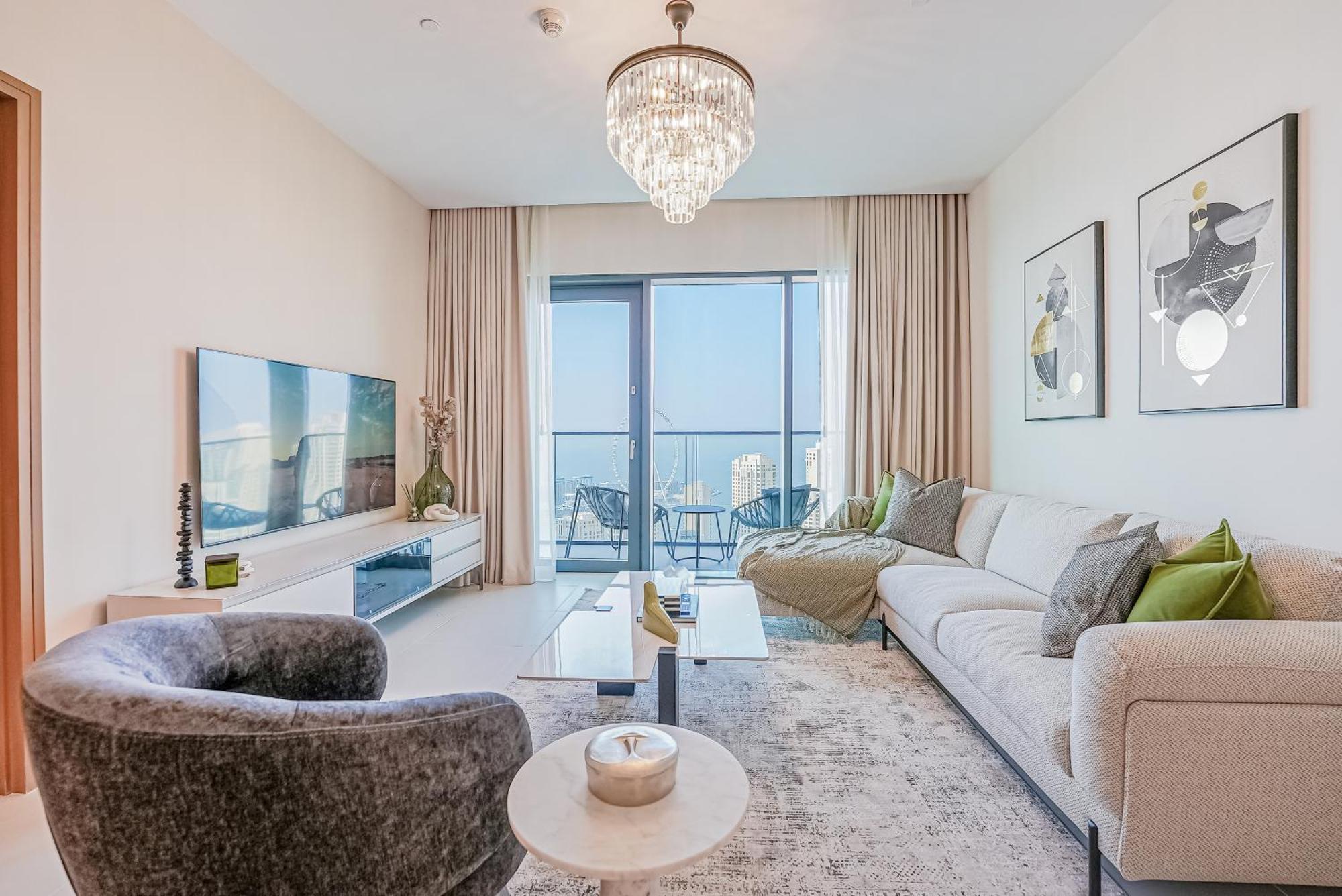 Modern 2Br High Floor Haven In Vida Dubai Marina Exterior foto